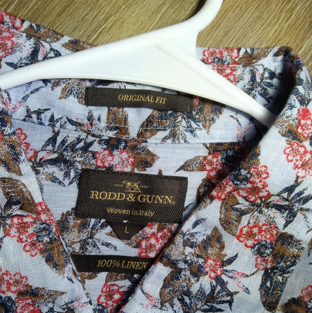 ROD&GUNN 100% linen Woven In Italy